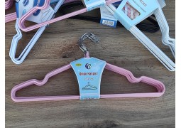 Плечики силиконовые (дл.40см. шир.3,5мм) розовый цвет